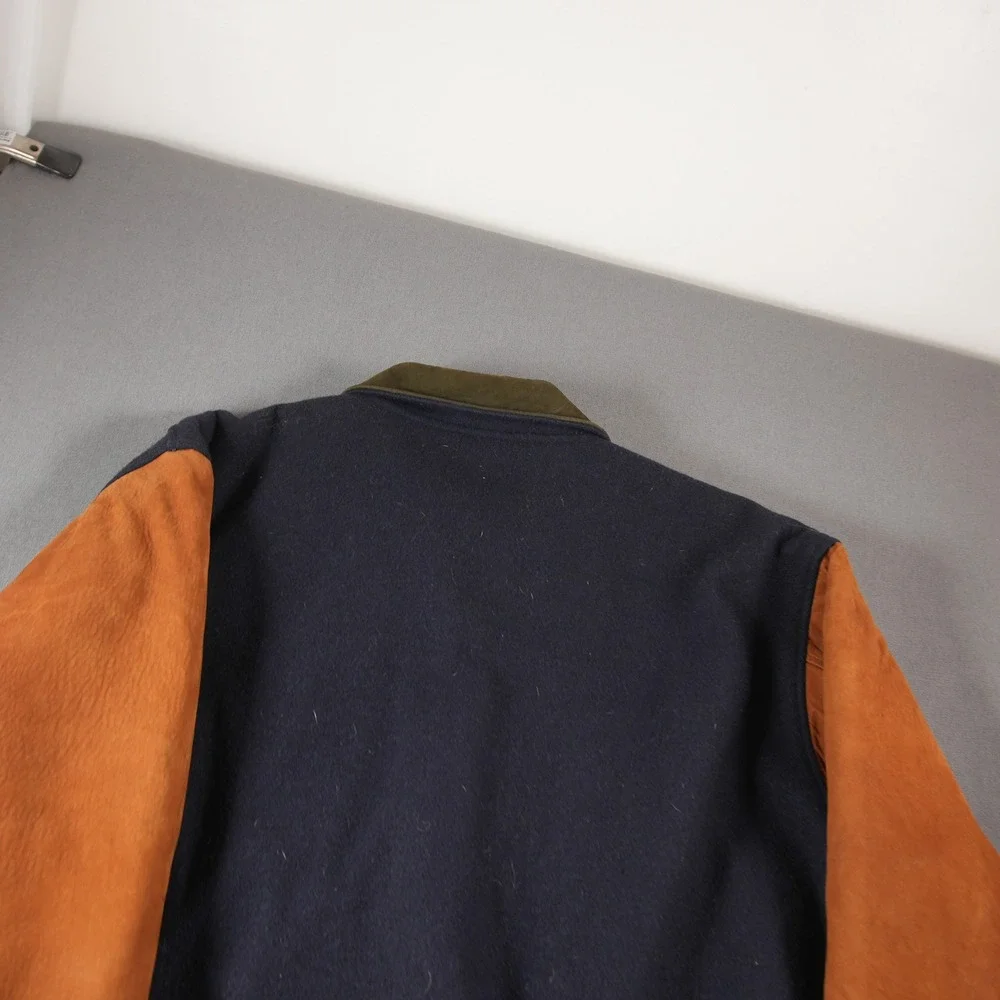 VTG USA Golden Bear Varsity Bomber Wool Leather Men Jacket XXL University Retro